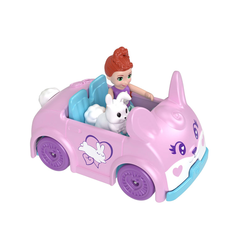 Polly Pocket - Pollyville Single Fig & Car