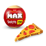 MAX BUILD Premium Snacks Series 1 – Pizza example with capsule; one random set included