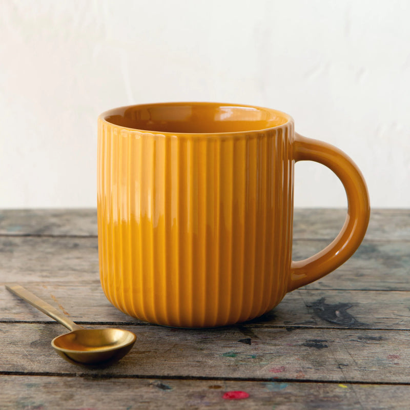 Heirloom - Mug 22oz Fluted Saffron