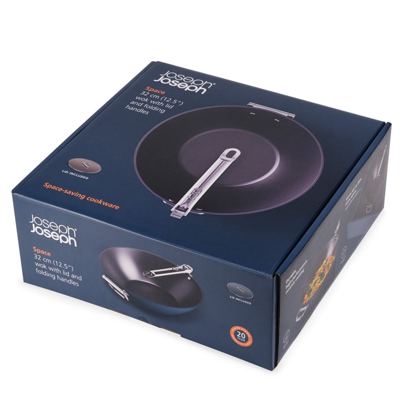Joseph Joseph - Space™ Non-Stick Wok with Lid