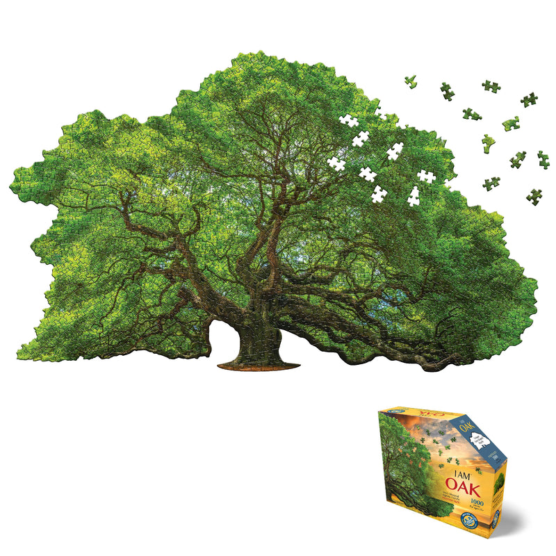 Madd Capp Puzzles – I Am Oak Jigsaw Puzzle | 1000 Pieces – puzzle and packaging