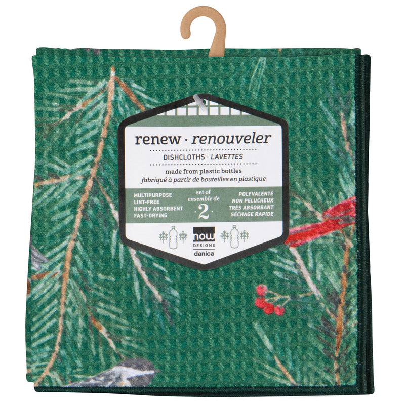 Now Designs - Birds & Boughs Christmas Recycled Microfibre Dishc