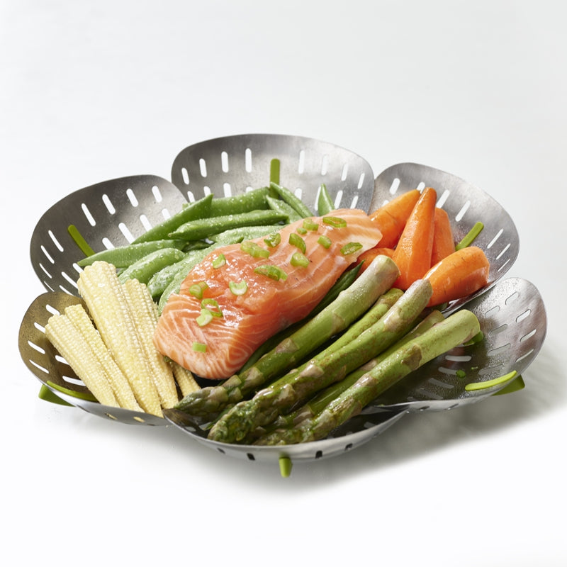 Joseph Joseph - Bloom™ Steel Folding Steamer Basket