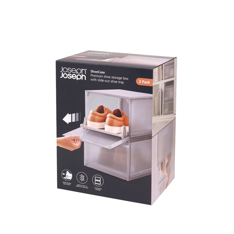 Joseph Joseph - ShoeCase Set of 2  Stackable Shoe Storage Boxes