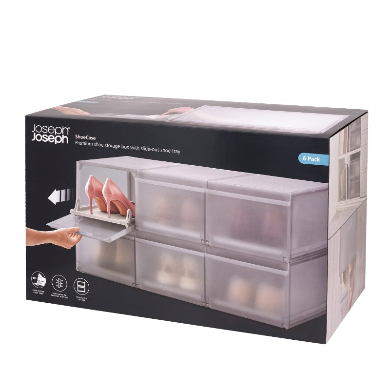 Joseph Joseph - ShoeCase Set of 6 Stackable Shoe Storage Boxes