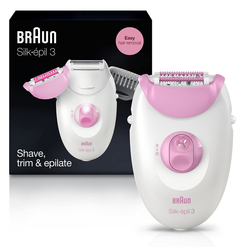 Braun Silk·épil 3 SE3270 Epilator, Pink