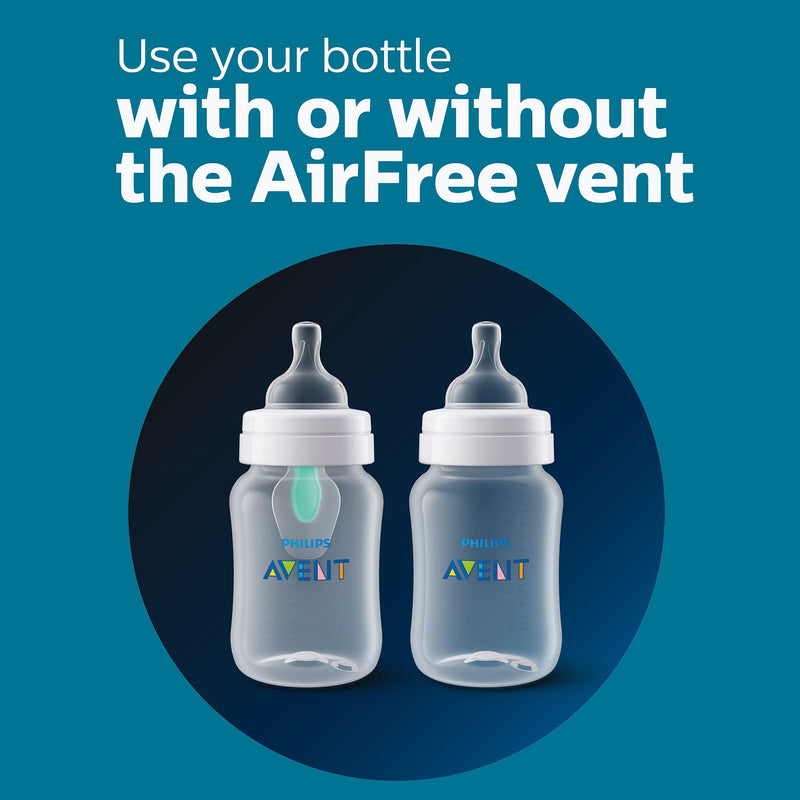 Philips Avent Anti-Colic AirFree Bottles SCY701/04, 4 oz., 4 Pack
