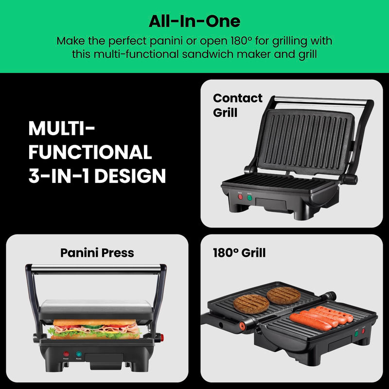 Chefman RJ02-180 Panini Press and Grill