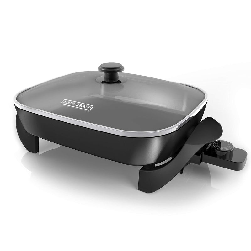 BLACK+DECKER - SK1215BCX - Electric Skillet | 12 × 15 in / 30.5 × 38.1 cm