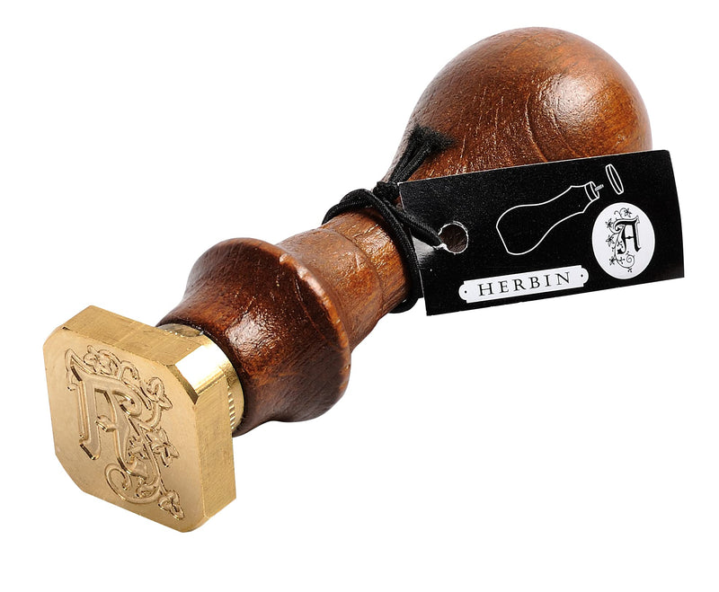 Jacques Herbin - illuminated brass seal - 5 mm - Ancient style - A to Z