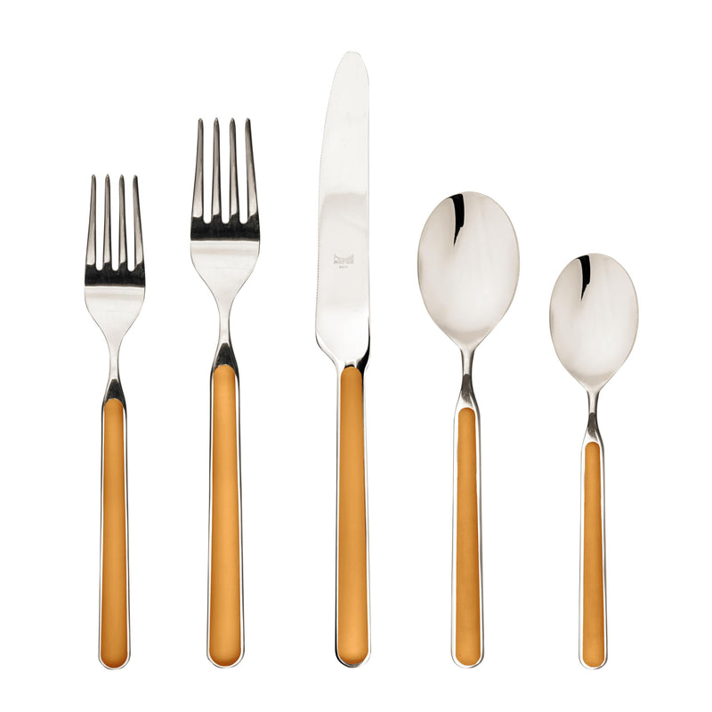 Mepra – Fantasia Mustard – 5-Piece Flatware Set