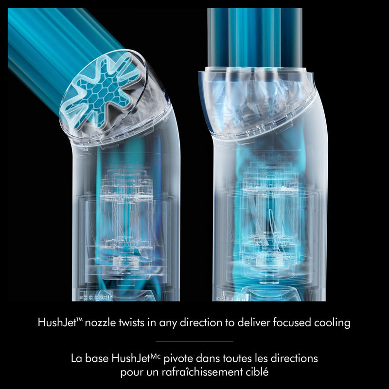 Dyson HushJet Mini Cool Portable Fan, Stone/Blush