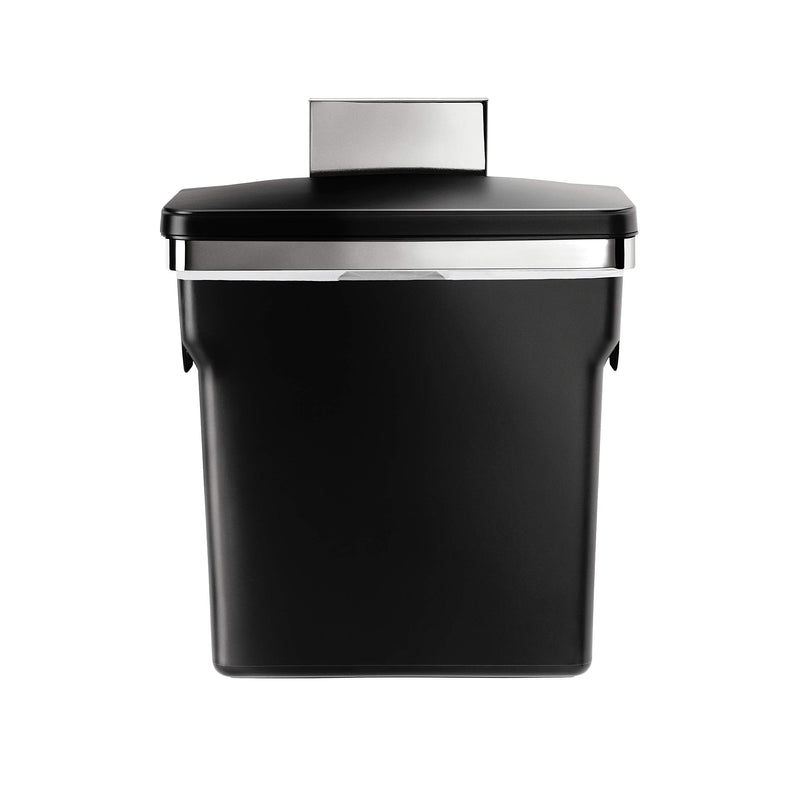 simplehuman In-Cabinet Trash Can CW1643, 10 L, Black