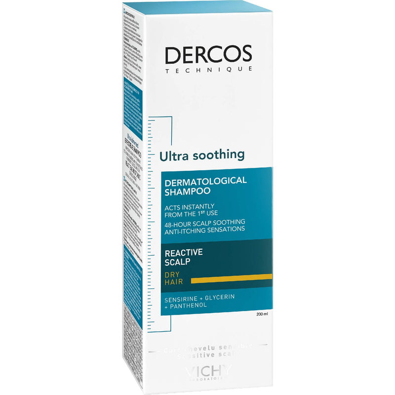 Vichy Dercos Shampoo for Irritated Scalp, 200 mL