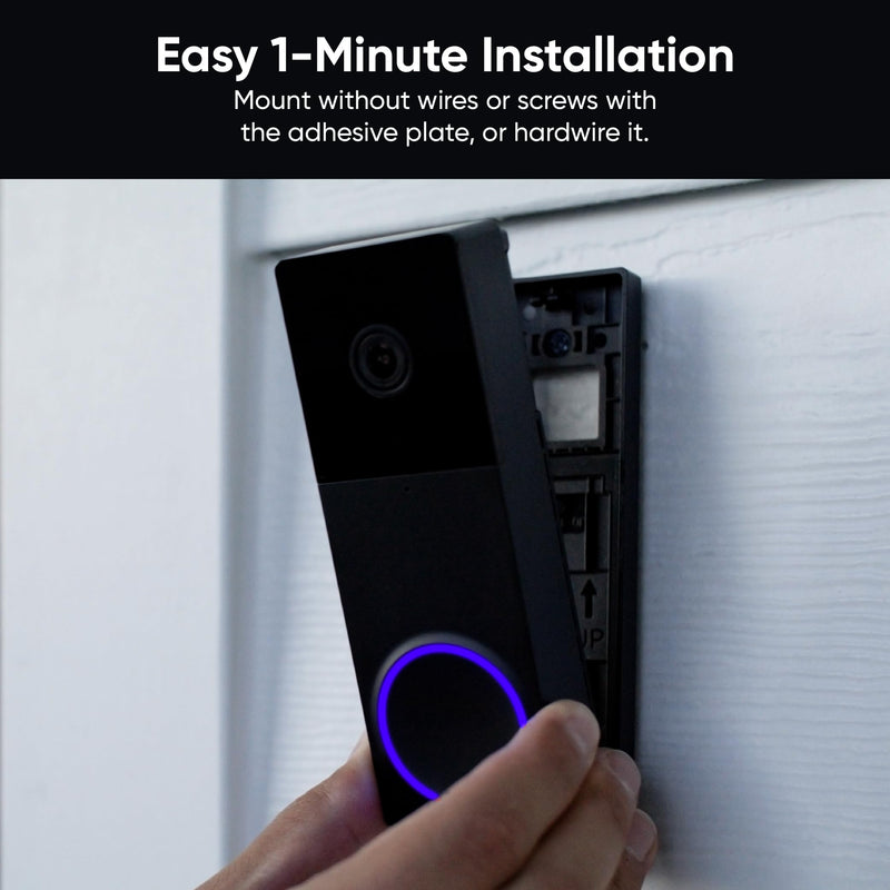 Wyze Duo Cam Doorbell WVDB-DUO-BL, Black