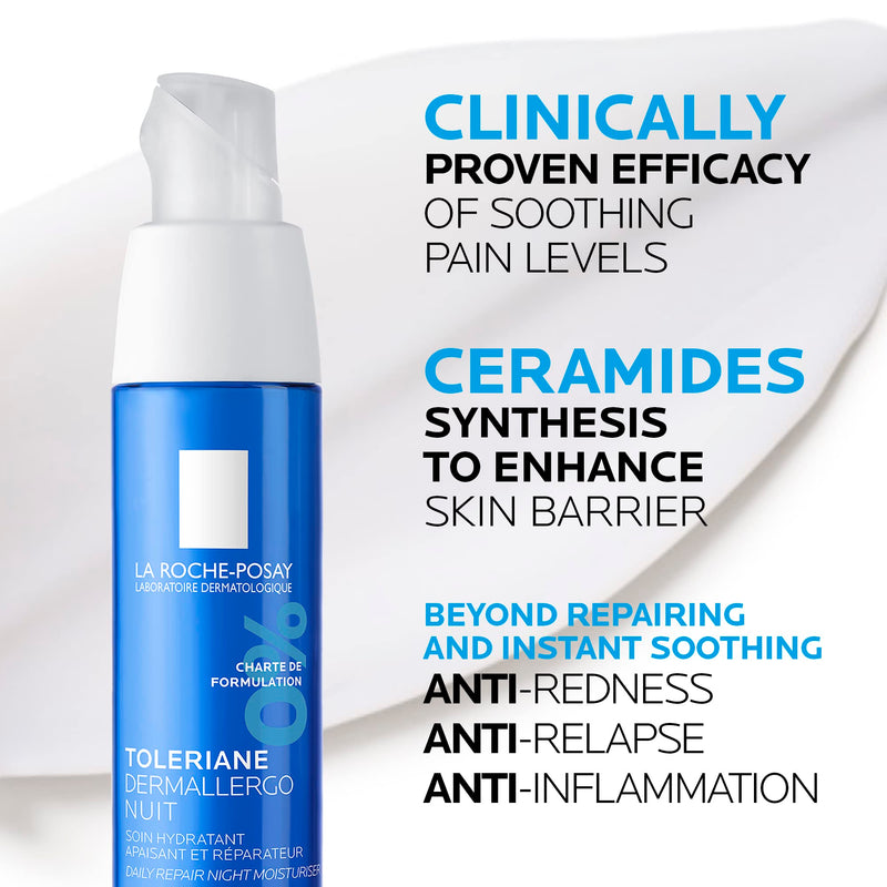 La Roche-Posay - Toleriane Dermallergo Night Cream - 40 mL