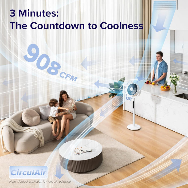 Levoit CirculAir Pedestal Fan LPF-R432-WCA