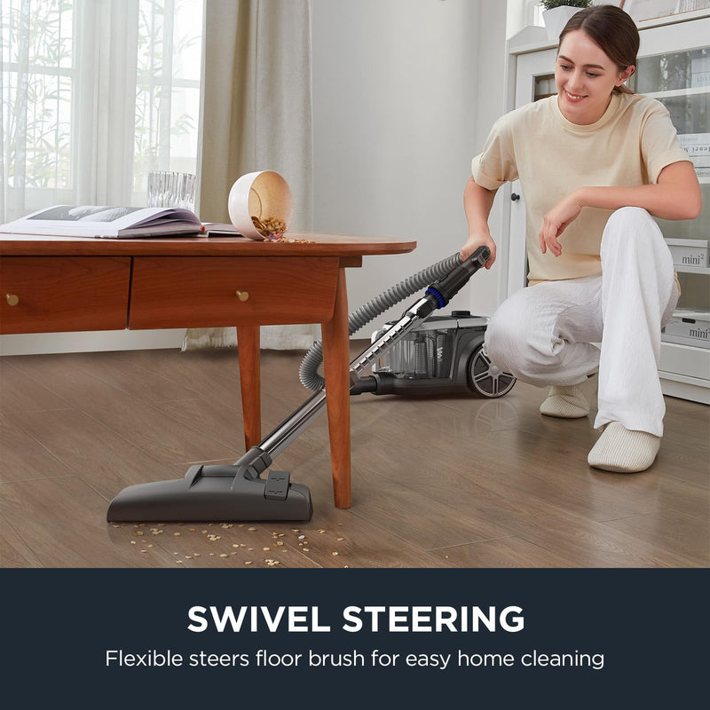 Eureka - NEN180CC - Bagless Canister Vacuum - Silver