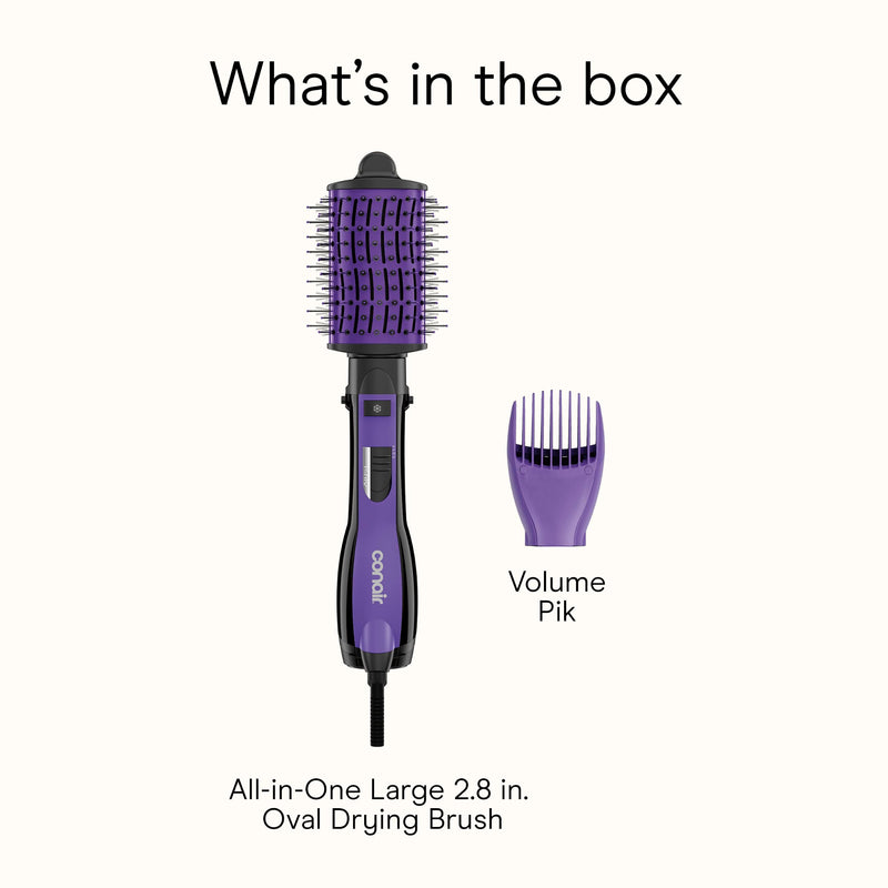 The Knot Dr. by Conair BC116C Detangling Hot Air Brush, Pink