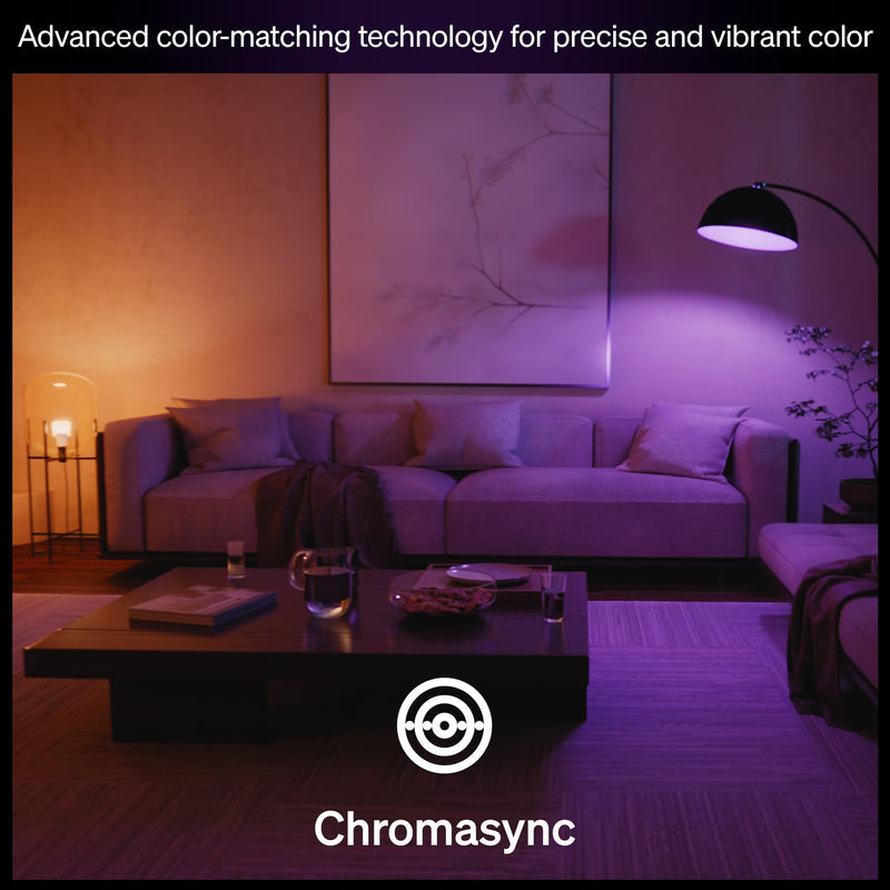Philips Hue A19 White & Color Ambiance Smart Bulb 591164, 1 Pack