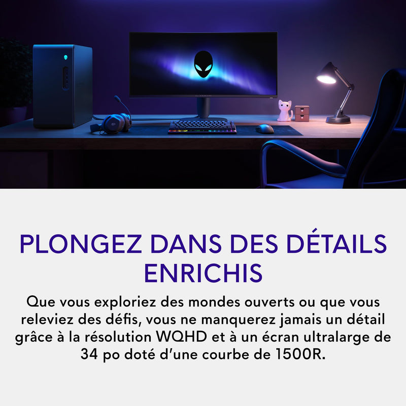 Alienware - AW3425DWM - 34-inch Curved WQHD Gaming Monitor | 180 Hz