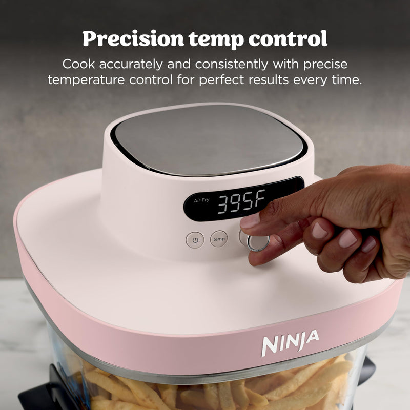 Ninja – Crispi Pro AS101CRS Glass Air Fryer – Rose Quartz – product image 3