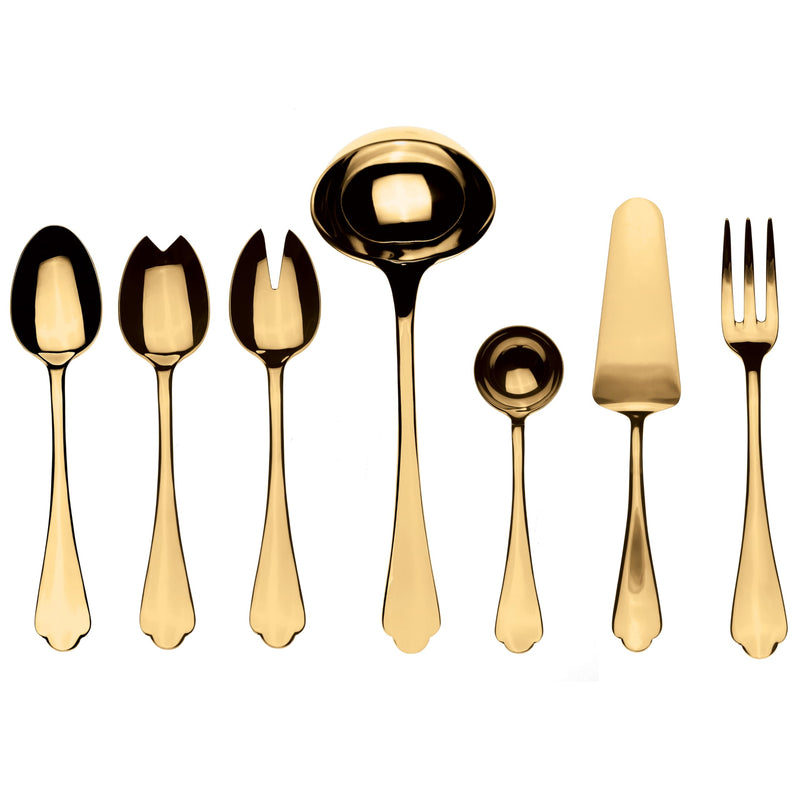 Mepra – Dolce Vita Gold – 7-Piece Serving Set