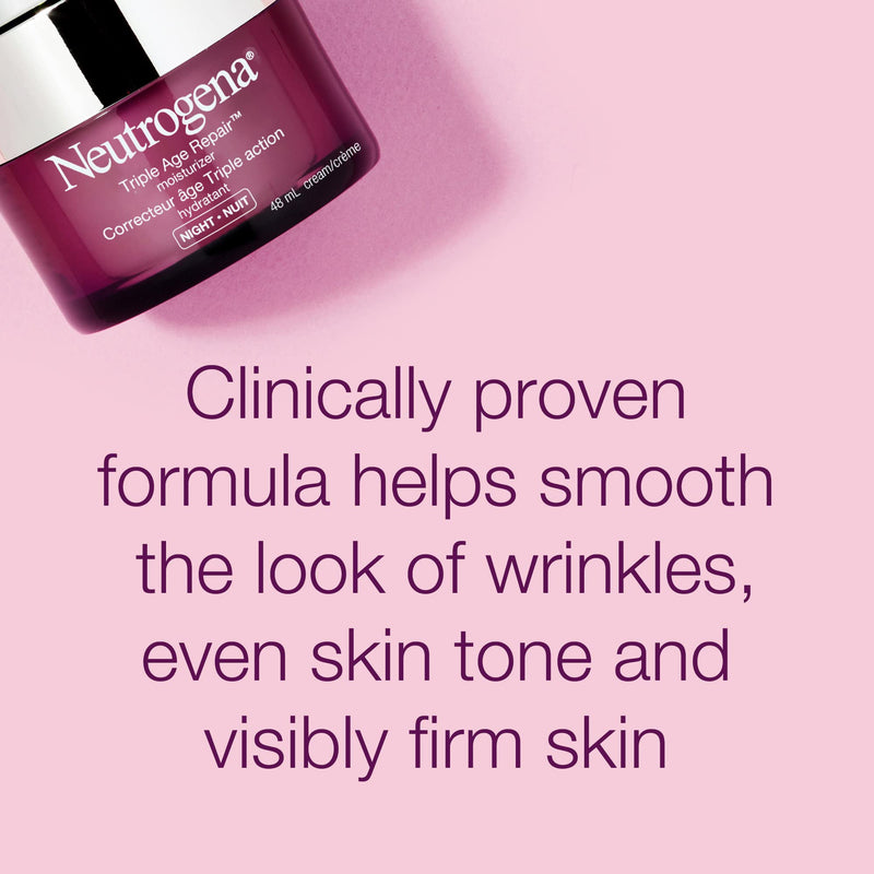 Neutrogena Triple Age Repair Night Cream, 48 mL