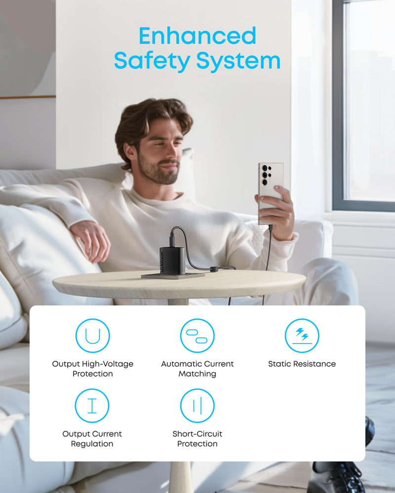 Anker - A2653 - 45W USB-C Wall Charger with Cable - 2-Pack