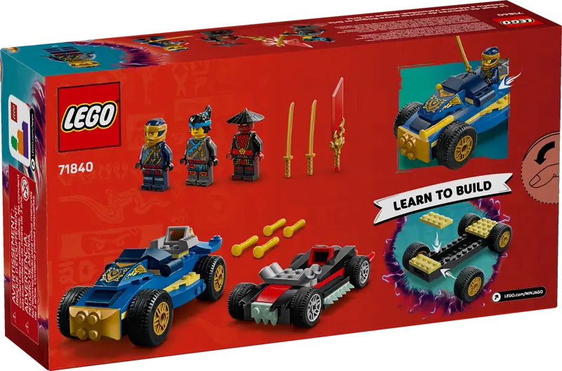 LEGO - 71840 - NINJAGO - Rogue vs. Drix Race Car Duel - 111pcs
