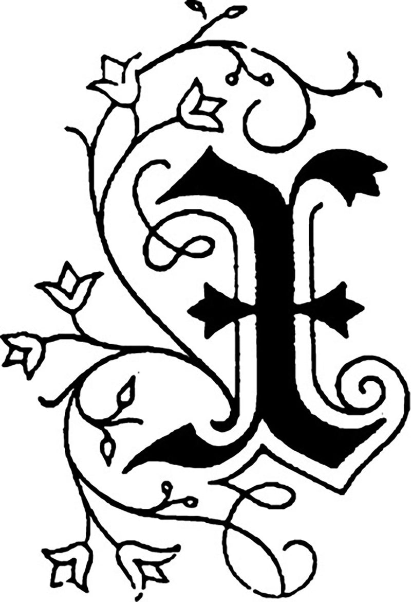 Jacques Herbin - illuminated brass seal - 5 mm - Ancient style - A to Z