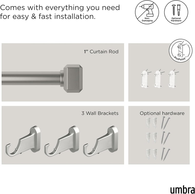 UMBRA - Geo Pinpoint Curtain Rod