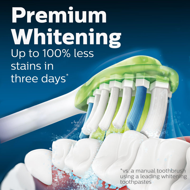 Philips Sonicare W3 Whitening Heads HX9062/65, White, 2 Pack