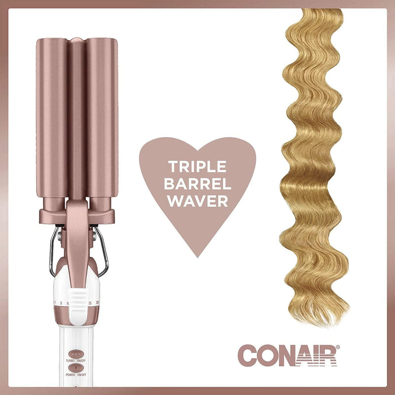 Conair Double Ceramic CD704C Triple Barrel Waver