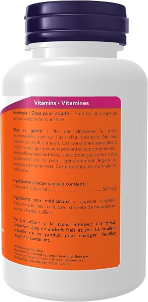 Now - Vitamin B Niacin 500MG 100CAP