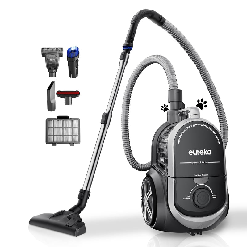 Eureka - NEN180CC - Bagless Canister Vacuum - Silver