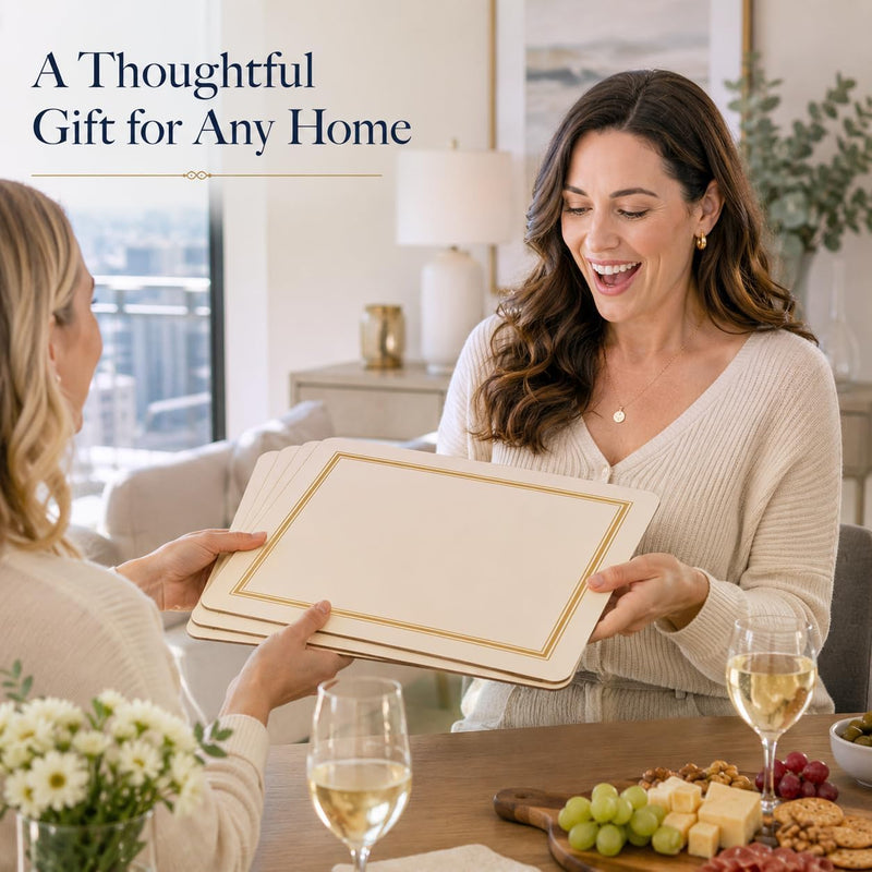 Pimpernel - Classic Cream Placemats Set of 4 - 15.7"x11.7"