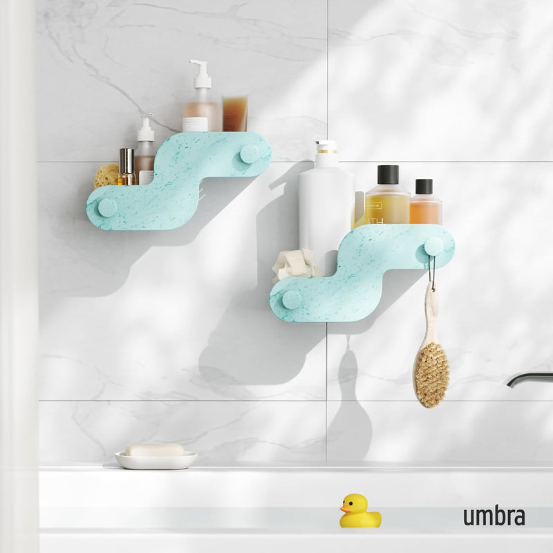 UMBRA - Nami Adhesive Shower Bins, Set of 2