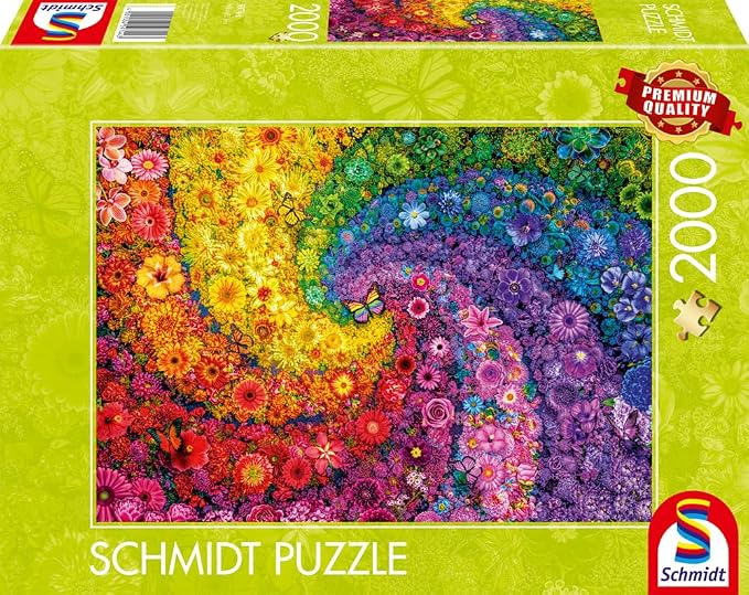 Schmidt Spiele - 2000 Piece Puzzle - Swirling Colours in Bloom