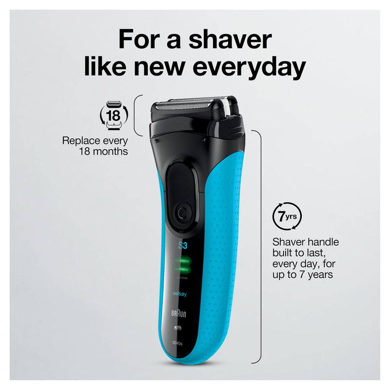 Braun Series 3 ProSkin 3040s Wet & Dry Foil Shaver