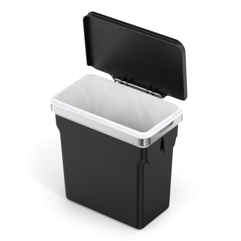 simplehuman In-Cabinet Trash Can CW1643, 10 L, Black