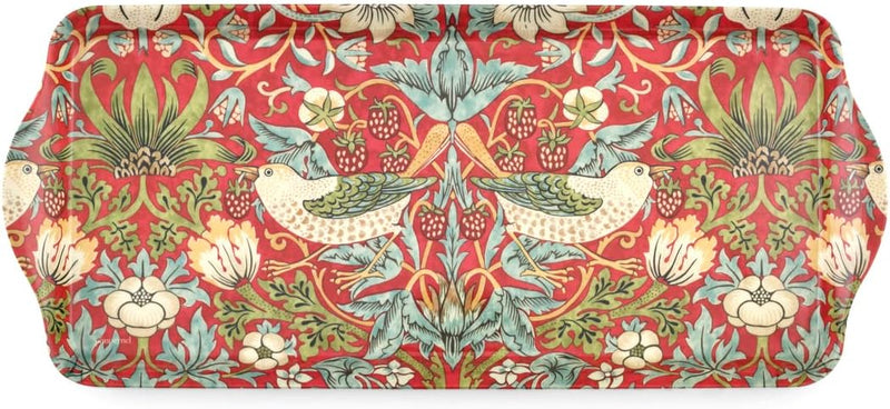 Pimpernel - Strawberry Thief Red - Sandwich Tray 15.1 X6.5"