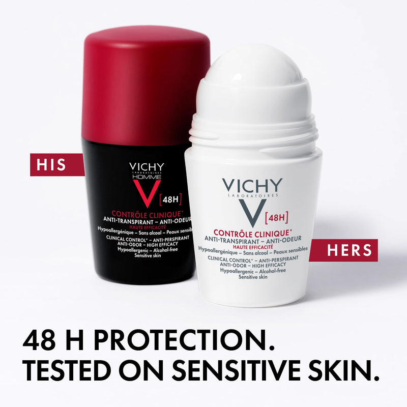 Vichy 48-Hour Antiperspirant Roll-On, 50 mL