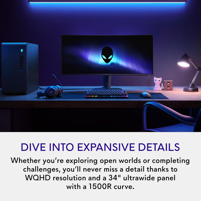 Alienware - AW3425DWM - 34-inch Curved WQHD Gaming Monitor | 180 Hz