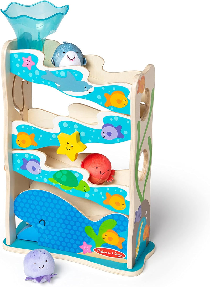 Melissa & Doug - Rollables Wooden Ocean Slide