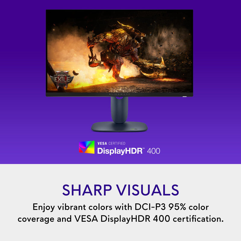 Alienware - AW2725DM - 27-inch QHD Gaming Monitor | 180 Hz