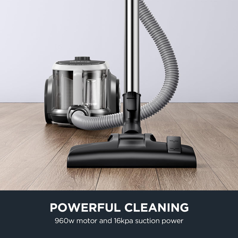 Eureka - NEN180CC - Bagless Canister Vacuum - Silver