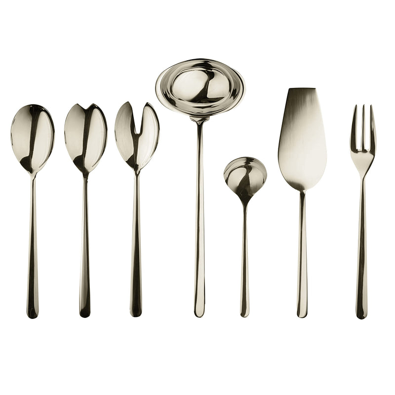 Mepra – Linea Champagne – 7-Piece Serving Set
