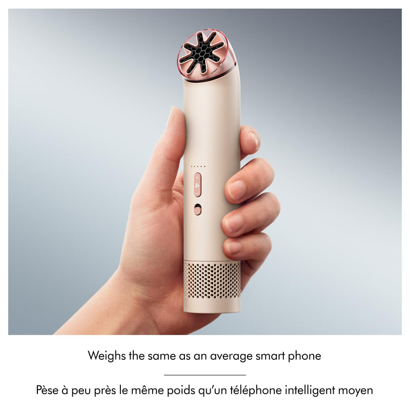 Dyson HushJet Mini Cool Portable Fan, Stone/Blush