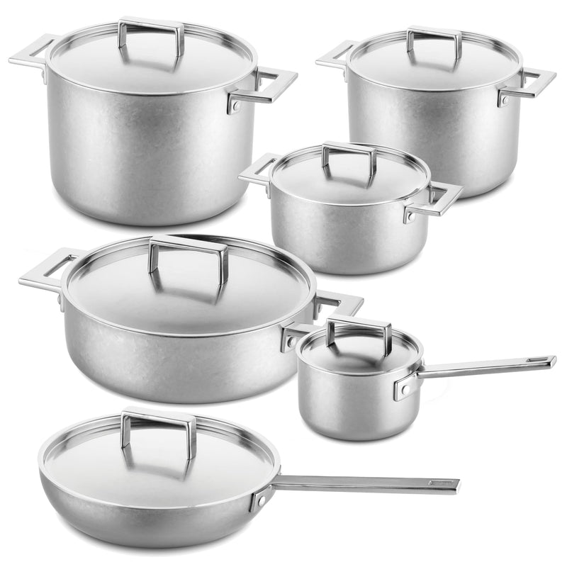 Mepra – Attiva Pewter – 12-Piece Kitchen Set
